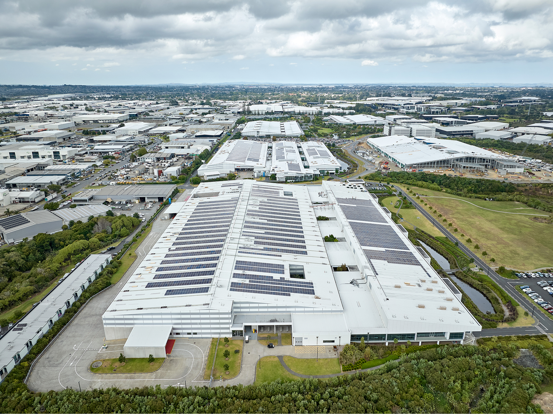 Fisher & Paykel Healthcare with solar top roof.
